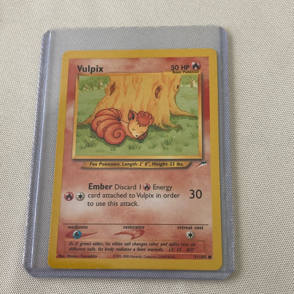 1995-2000 1st Edition Vulpix Pokémon Card #91/105